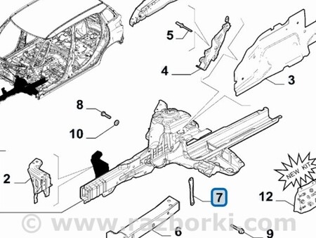 ФОТО Стойка кузова центральная для Fiat 500 Чернигов