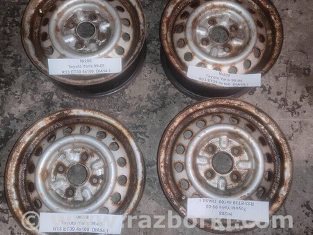 ФОТО №208 Диски R13 ET39 4x100 DIA54.1 для 99-05 для Toyota Yaris (05-11) Львів