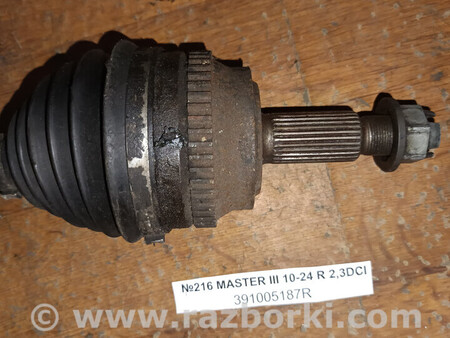 ФОТО №216 Піввісь права 391005187R для Master III 2.3DCI 10-24 для Renault Master Львів