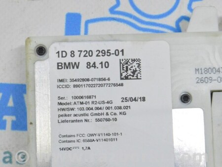 ФОТО Telematics Control Unit Module для BMW X3 III G01 (17-24) Одеса
