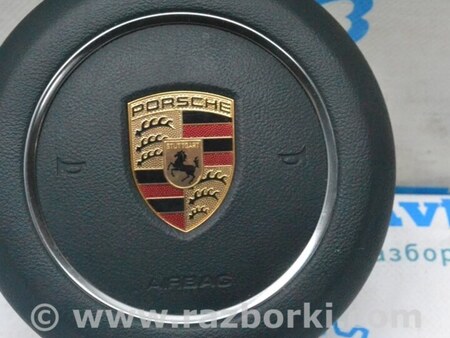 ФОТО Подушка безопасности airbag в руль водительская 3 Sport черная 02 для Porsche Macan I 95B 2nd FL (21-26) Одеса
