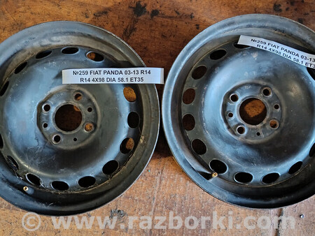 ФОТО Диск R14 4X98 DIA 58.1 ET35 PANDA для Fiat Panda Львів
