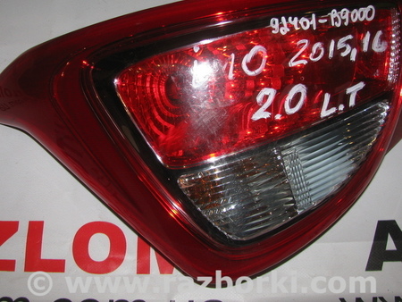 Фонарь задний левый для Hyundai i10 PA (07-13) Львов 92401-B9000