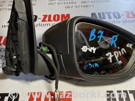 Зеркало правое для Volkswagen Passat B7 (09.2010-06.2015) Львов 7pin