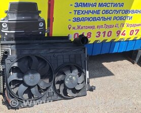 Вентилятор радиатора Volkswagen Caddy III Typ 2K +рест (04-15)